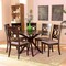 Baxton Studio Jessie Modern and Contemporary Grey Fabric and Dark Brown Finished Wood 7-Piece Dining Set 176-10538-10894-Zoro - alternate 9